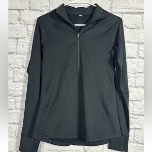 Under Armour Womens Black 1/4 Zip Fitted Coup Long Sleeve Athletic Top Medium